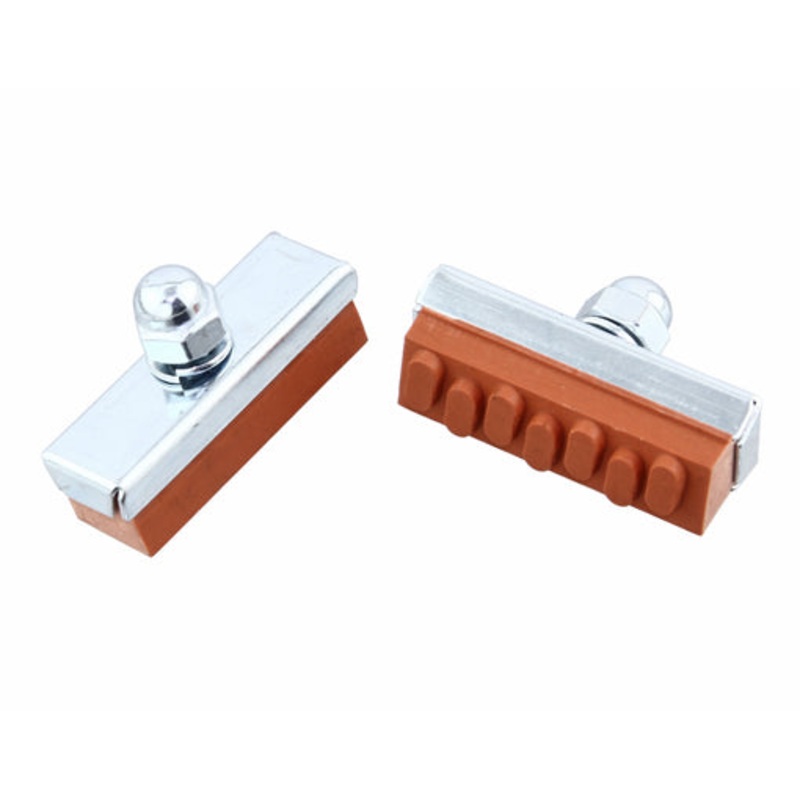 35mm Red Brake Shoes -Live4Bikes