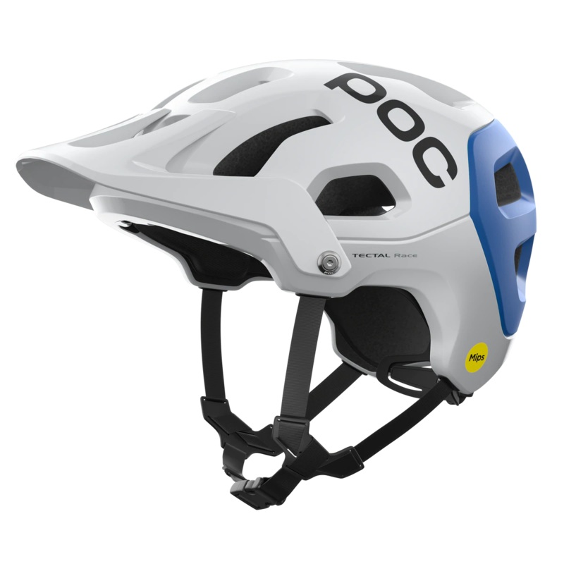 POC Tectal Race MIPS MTB Helmet – Hydrogen White-Opal Blue Metallic-Matt
