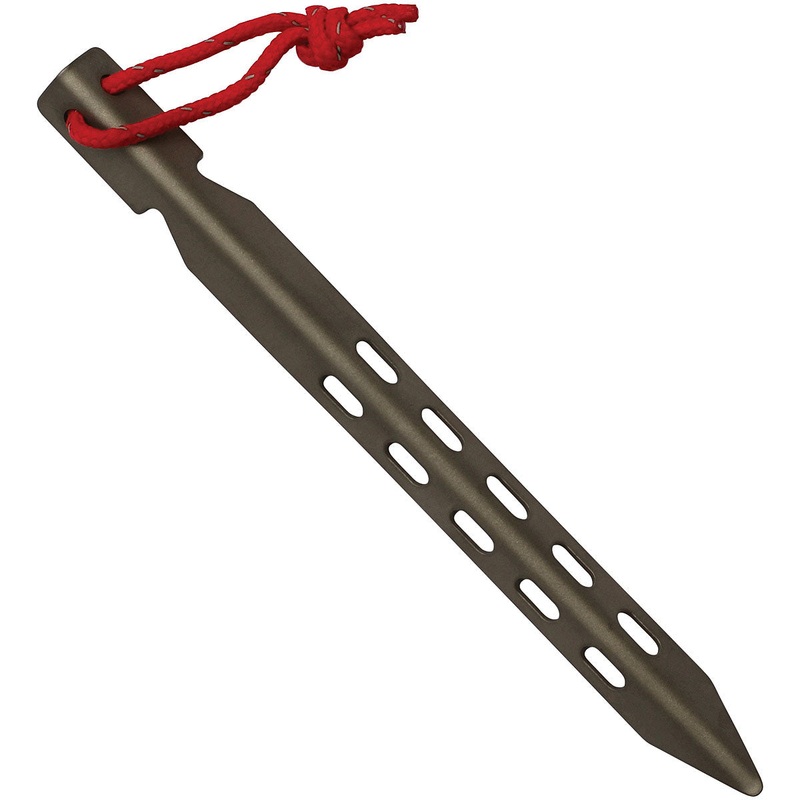 Vargo Titanium Ascent Stake Set  Lightweight, Durable Tent Stakes for Multi-Season Camping & Backpacking, Snow & Soil Hold, 6-12 Pack