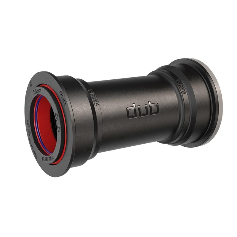 DUB Wide PressFit Bottom Bracket – PF30/BB386 86.5mm Road Black