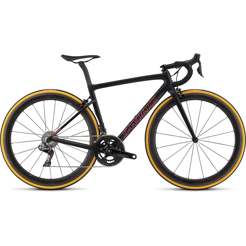 Specialized S-Works tarmac wmn sl6 di2 satin gloss monocoat black/acid purple/rocket red fade 44