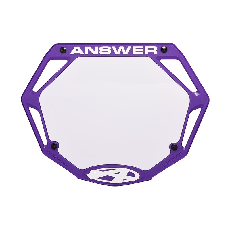 Answer BMX 3D Number Plate – Purple
