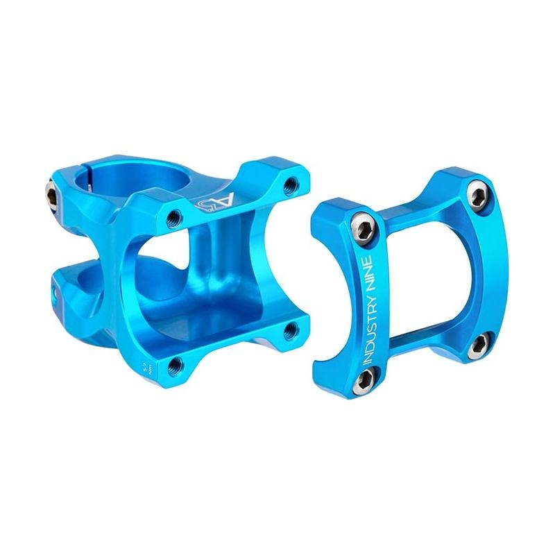 Industry Nine A318 Stem – 50mm 31.8mm Clamp /-4.4 1 1/8 Aluminum Turquoise