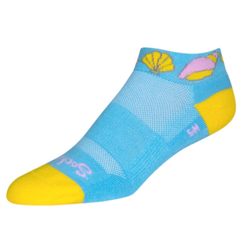 SockGuy Classic Shells Socks – 1″ Blue Large/X-Large