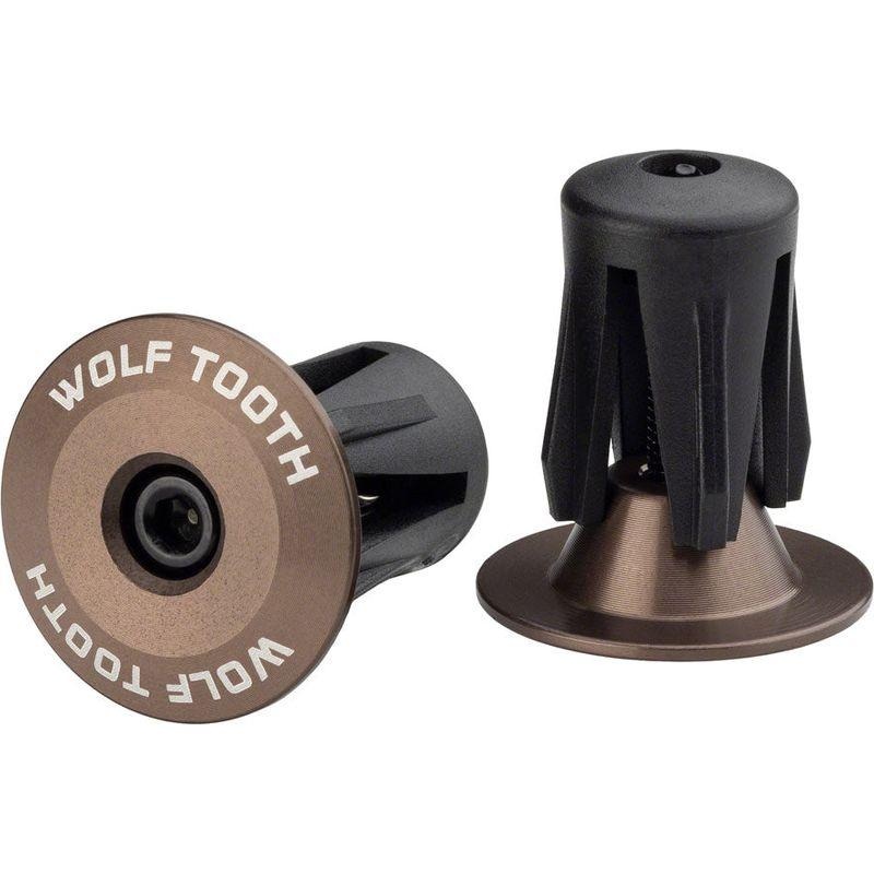 Wolf Tooth Alloy Bar End Plugs – Espresso