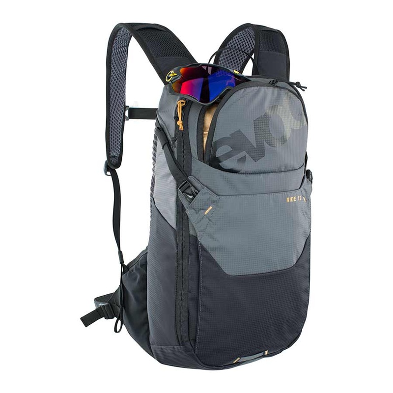 EVOC Ride 12 Hydration Bag Volume: 12L Bladder: Included (2L) Carbon/Grey