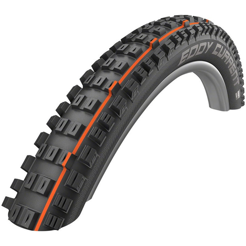Schwalbe Eddy Current Front Tire – 29 x 2.4, Tubeless, Folding, Black, Super Trail, Addix Soft