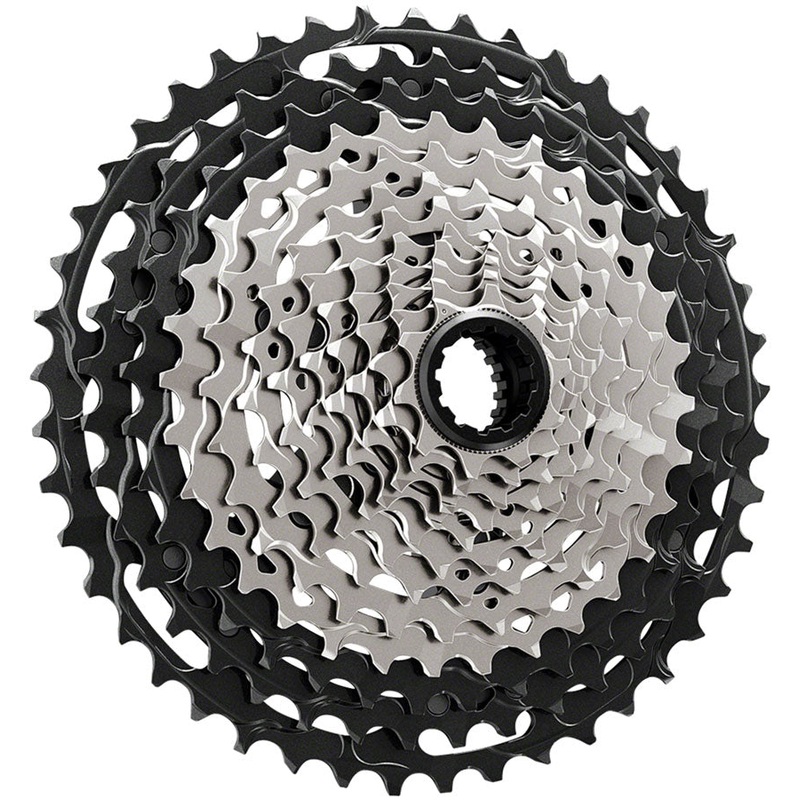 Shimano CS-M9101-12 Cassette – 12-Speed, 10-45t, Black/Gray, Micro Spline