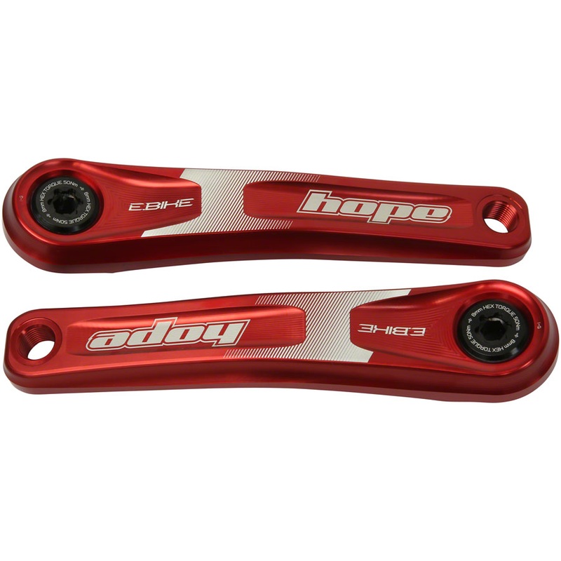 Ebike Crank Arm Set – 155mm ISIS Specialized Offset Red
