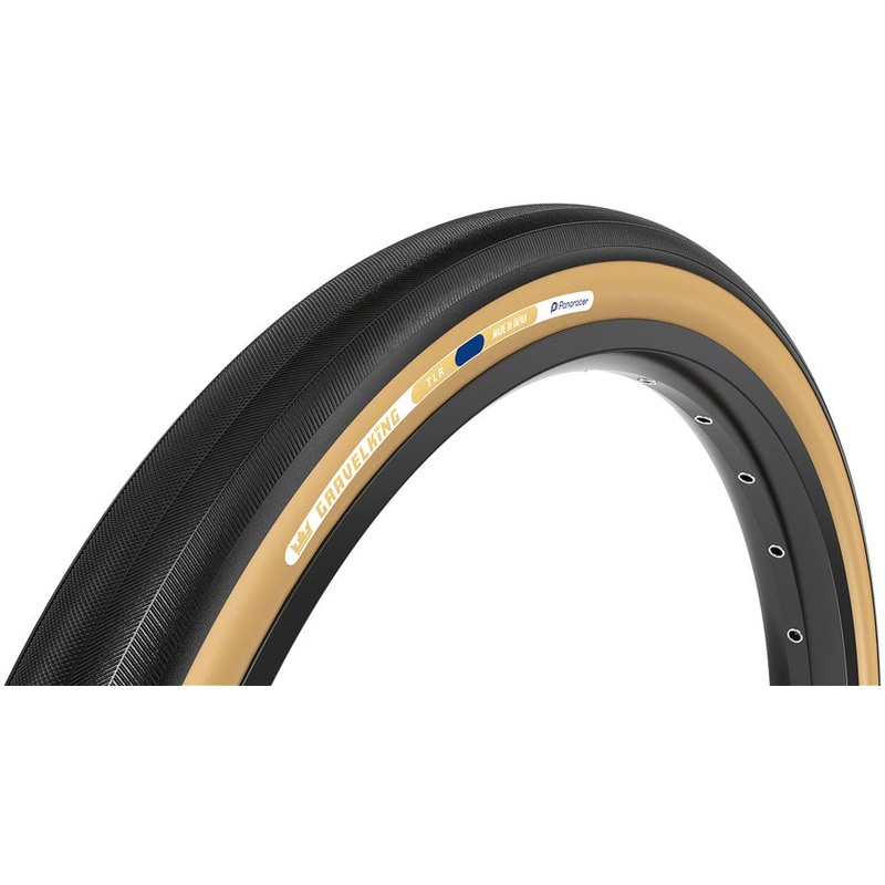 Panaracer GravelKing Slick Tire – 700 x 26, Clincher, Folding, Black/Brown RF726-GK-D2