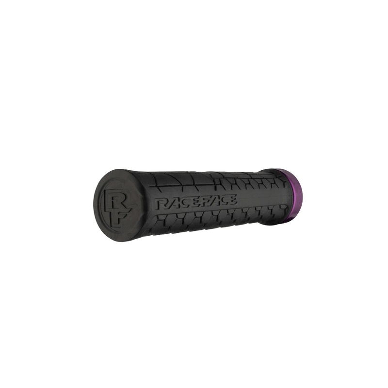Race Face Getta Grip Lock-On Grips, 33mm, Black/Purple