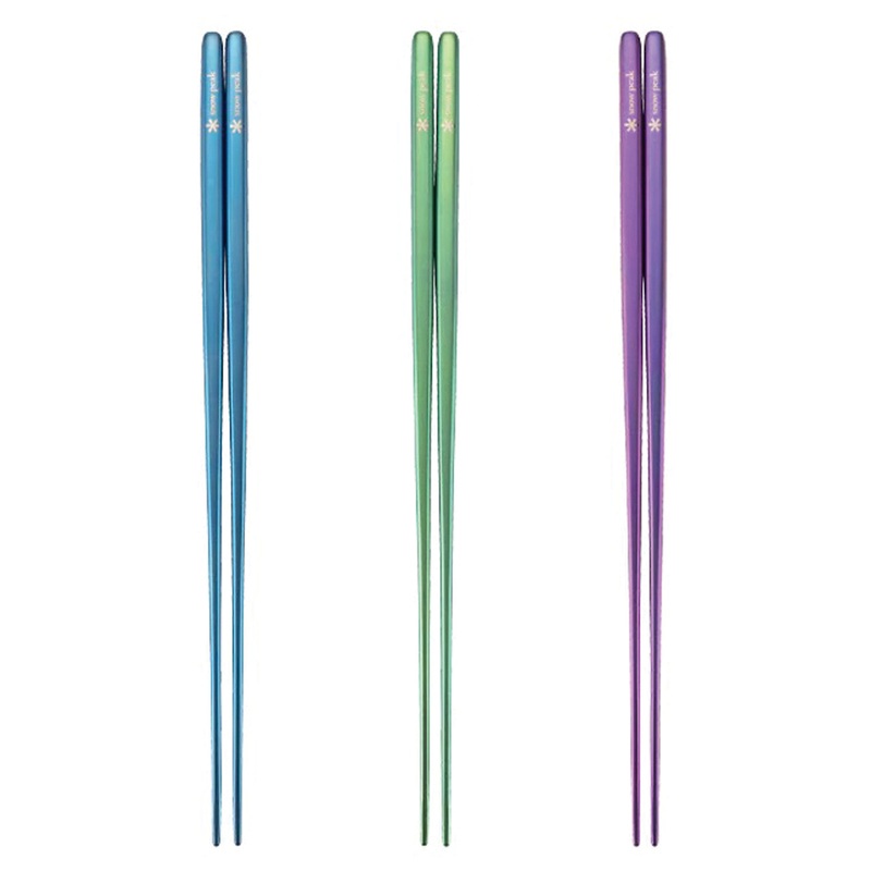 Snow Peak Titanium Chopsticks – Blue: Lightweight and Durable Utensils for Outdoor Dining
