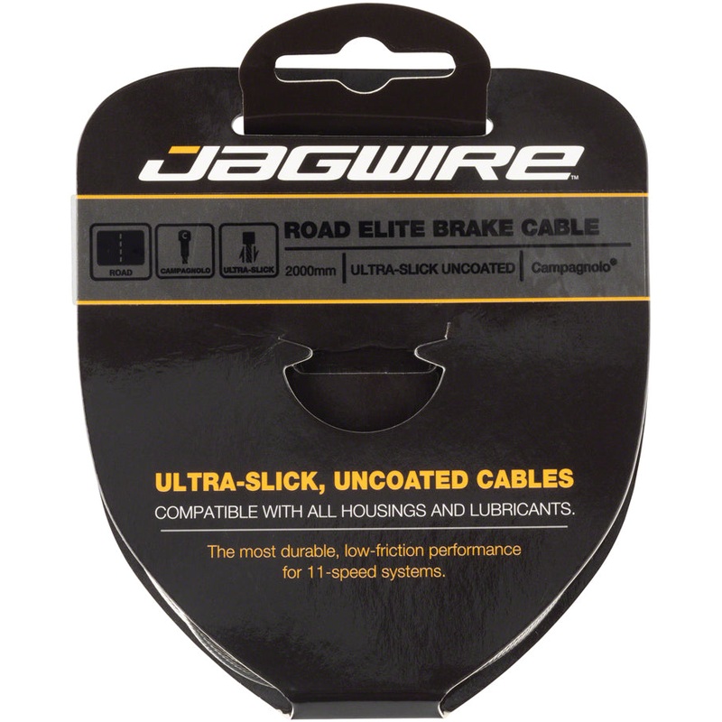 Jagwire Elite Ultra-Slick Brake Cable 1.5x2000mm Polished Slick Stainless Campagnolo