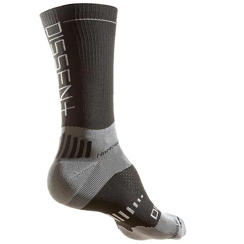 Dissent Supercrew Nano 6″ Compression socks Black XL (Men 12+)
