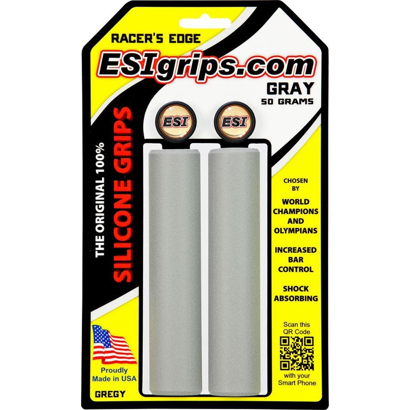 ESI Racers Edge Silicon MTB Grips – Gray