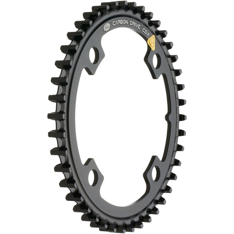 Gates Carbon Drive CDX CenterTrack Front Belt Drive Ring – 39t 4-Bolt 104mm BCD BLK