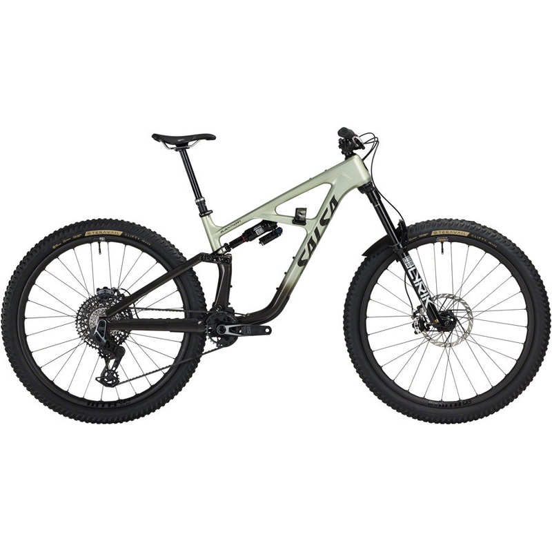 Salsa BLKthorn 145 C XO AXS Transmission Bike – 29″ Carbon CoffeeBLK / Sage Large