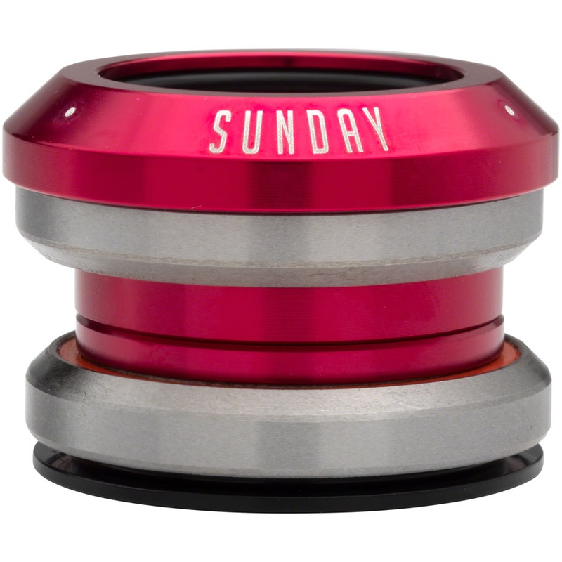 Sunday Integrated Headset – 1-1/8″ 5mm Anodized Fuchsia