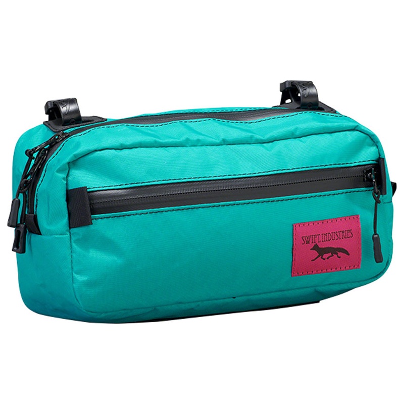 Swift Industries Kestrel Handlebar Bags  Lightweight, Water-Resistant Cycling Storage Pouches with Webbing, Lash Tabs & Organizers in Teal, Coyote, Black