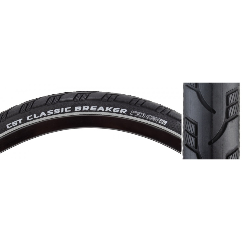 Tire Cstp Classic Breaker 26X1-3/8 Black/Bk Sc/Apl Wire
