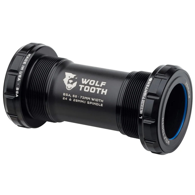 Wolf Tooth Bottom Bracket – English (BSA) 68/73mm For 29mm Spindle Black