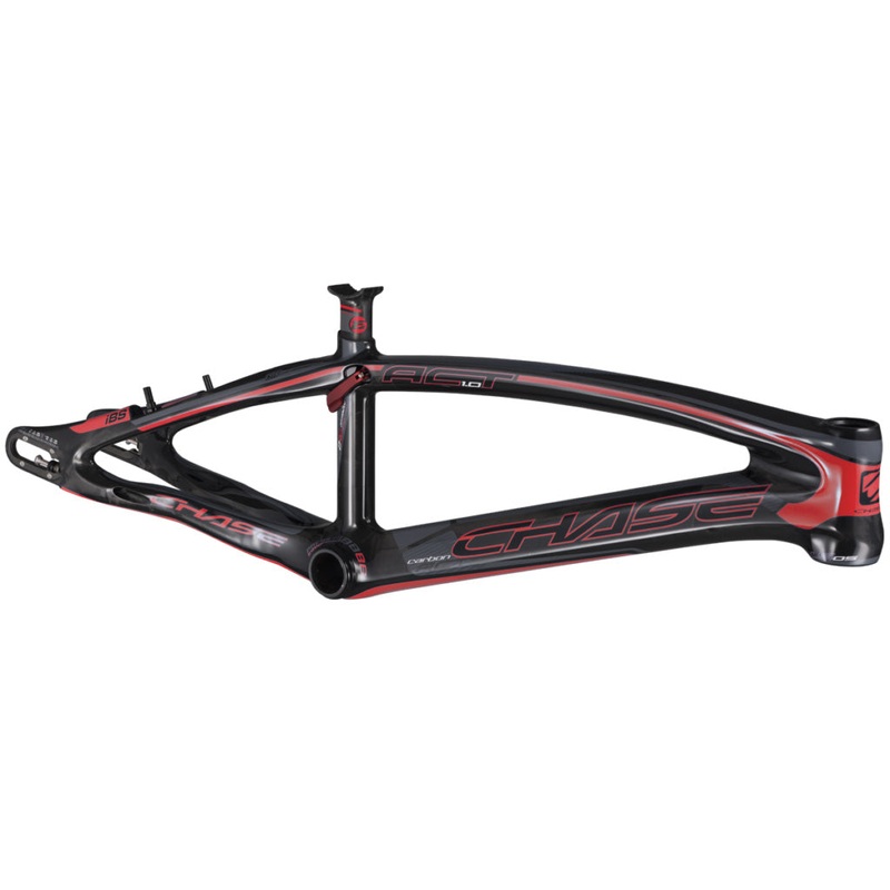 Chase ACT 1.0 Carbon BMX Race Frame-Gloss Black/Red