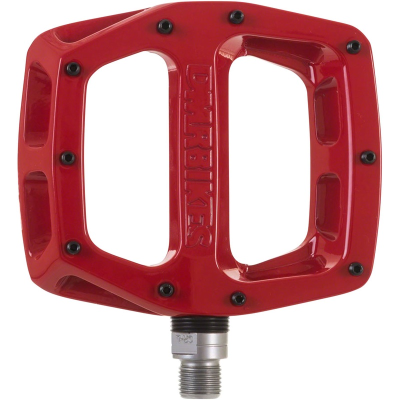 DMR V12 Pedals – Platform Aluminum  9/16″ Red