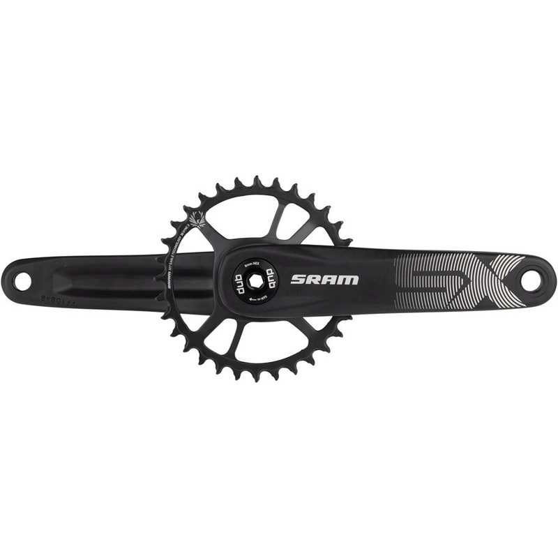 SRAM SX Eagle Crankset – 165mm, 12-Speed, 32t, Direct Mount, DUB Spindle Interface, Black, A1