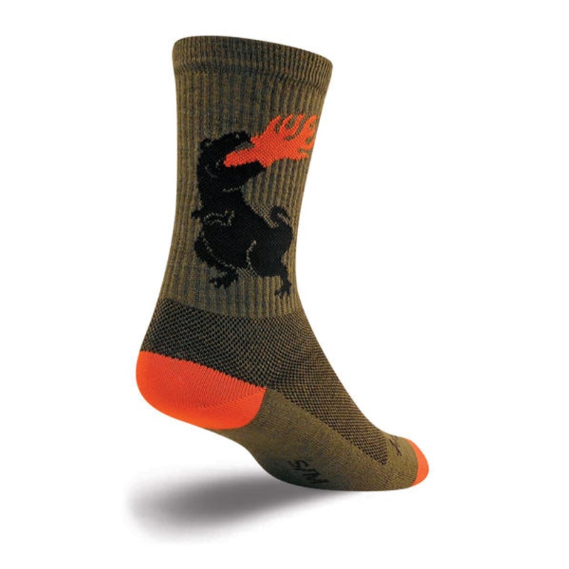 SockGuy Wool Socks (Dinosaur)