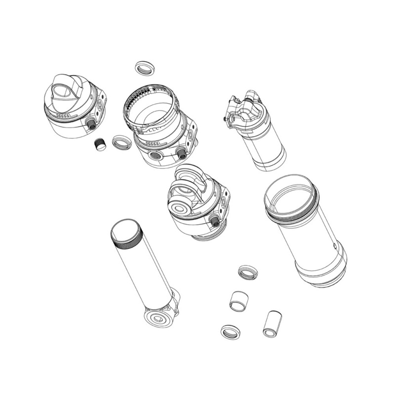 RockShox Rear Shock Travel Change Kit – Vivid C1+/ Vivid Coil C1+