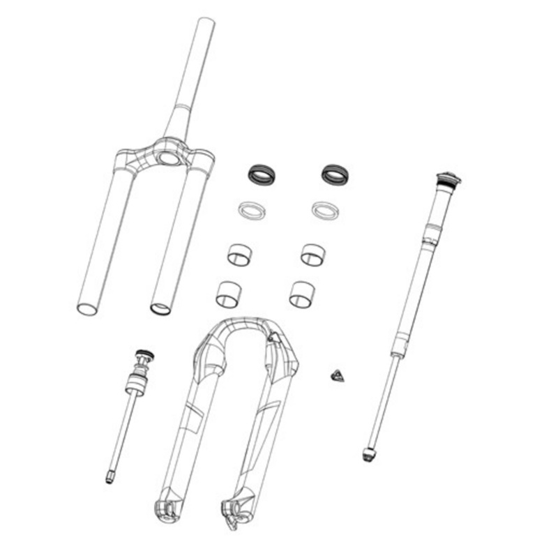 RockShox Compression Damper Knob Kit- Charger 3.1 Rc2 – Lyrik Select+/Ult D1+, Pike Select+/Ult C1+, Zeb Select+/Ultimate A2+